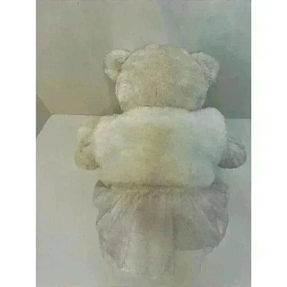 Build A Bear 15" Plush White Cream Original‎ Classic Bear Stuffed Animal Dressed - Picture 5 of 8